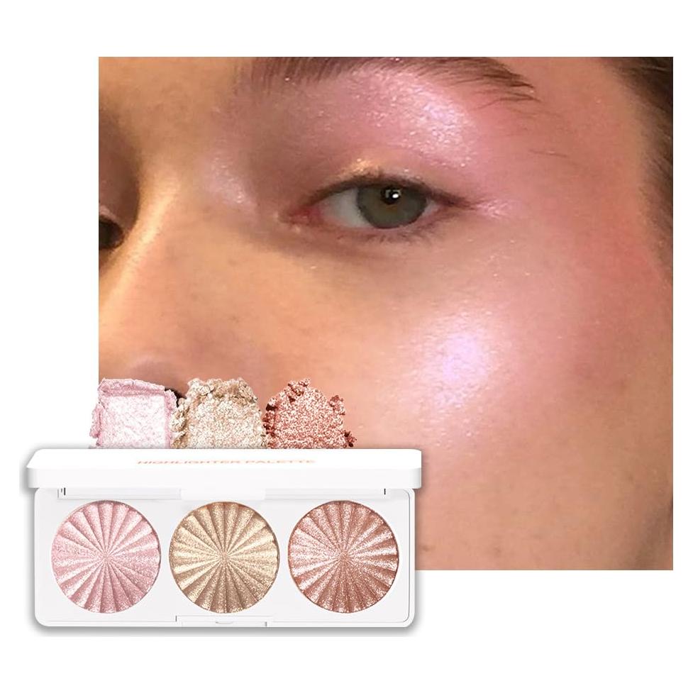 Paleta de Iluminador Brillante DIARIO DE AMY - Trío Radiancia