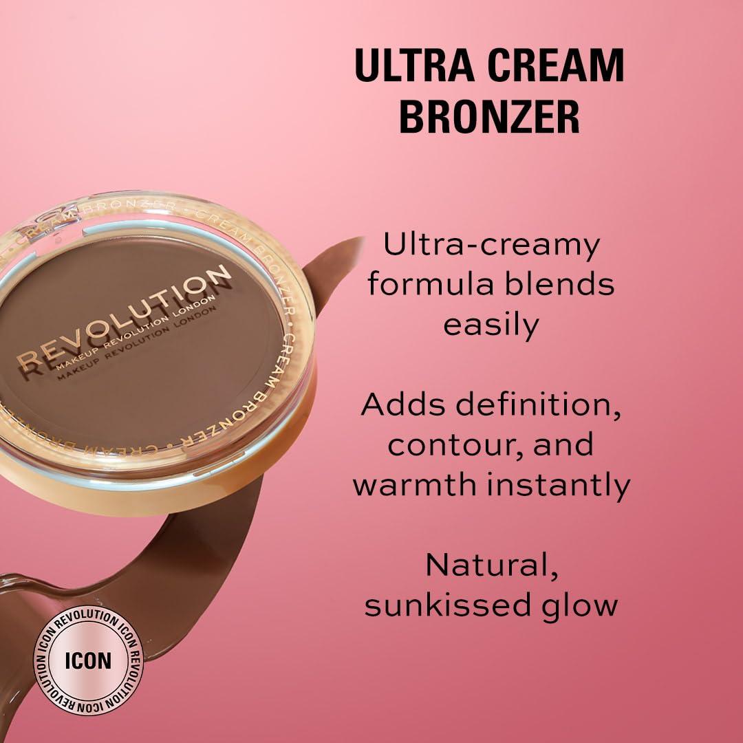 Bronceador Facial Ultra Crema Revolution Beauty Claro 6.8g Vegano