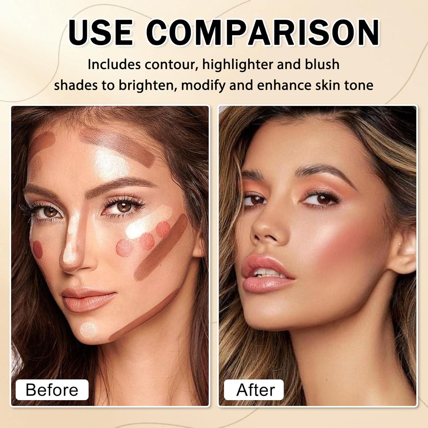 Kit de Maquillaje en Barra IONSGAKO 6 Colores Contorno Iluminador Rubor