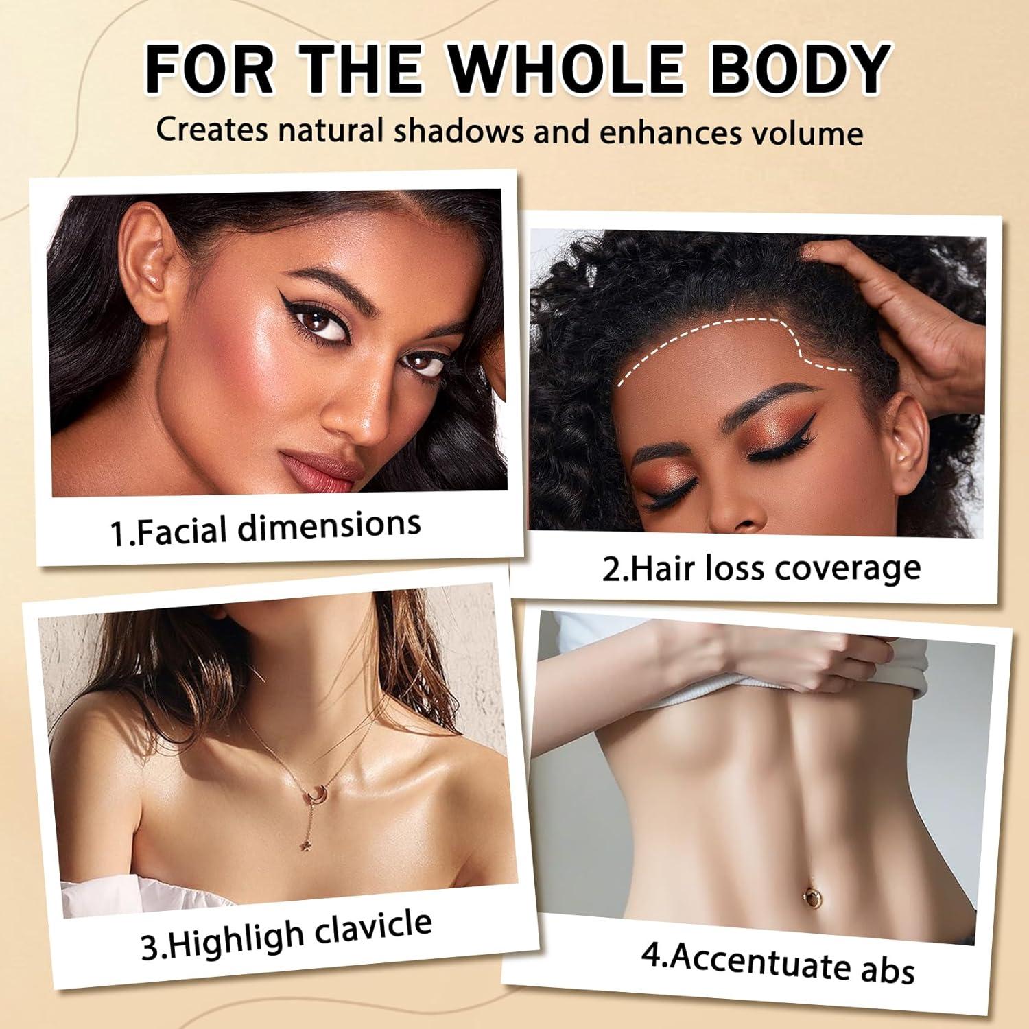 Kit de Maquillaje en Barra IONSGAKO 6 Colores Contorno Iluminador Rubor