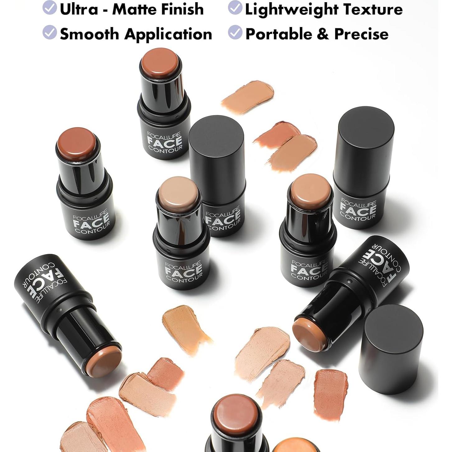 Barra de Contorno FOCALLURE 5.95g Mate Tortilla - Maquillaje Profesional