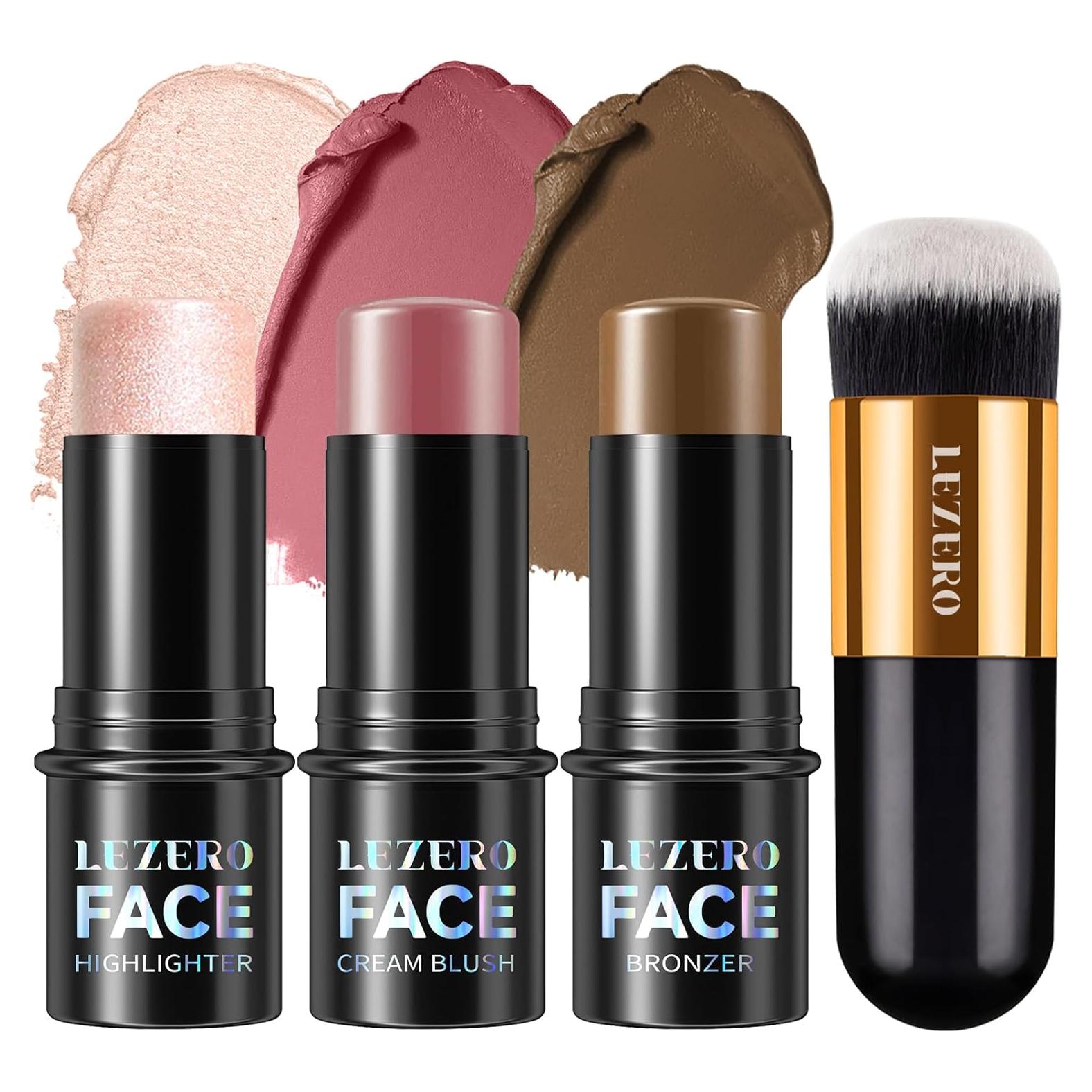 Kit de Maquillaje Contour Stick Lezero 3 Piezas Medio Claro