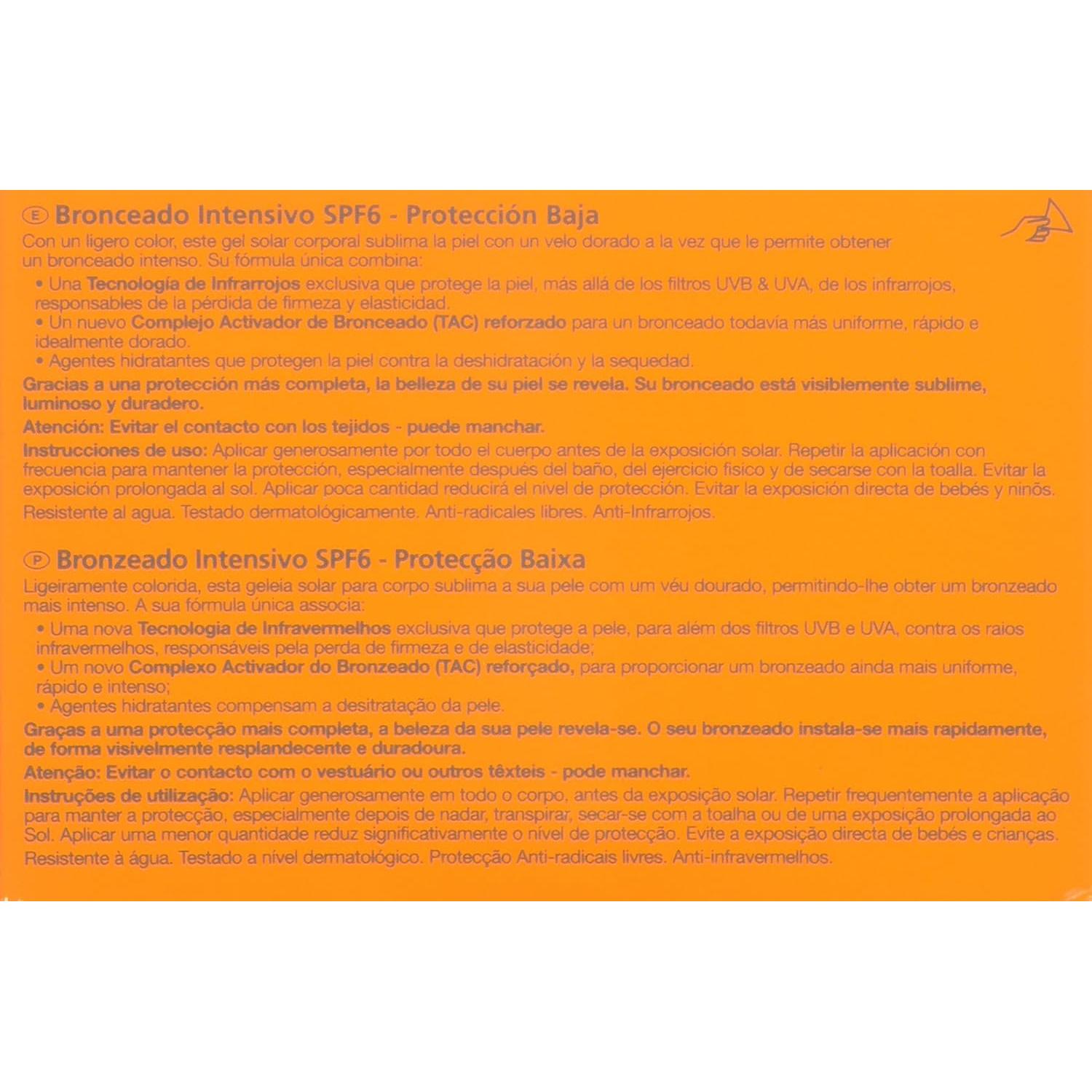 Gel Corporal Bronceador Lancaster Sun Beauty SPF 6 198 ml