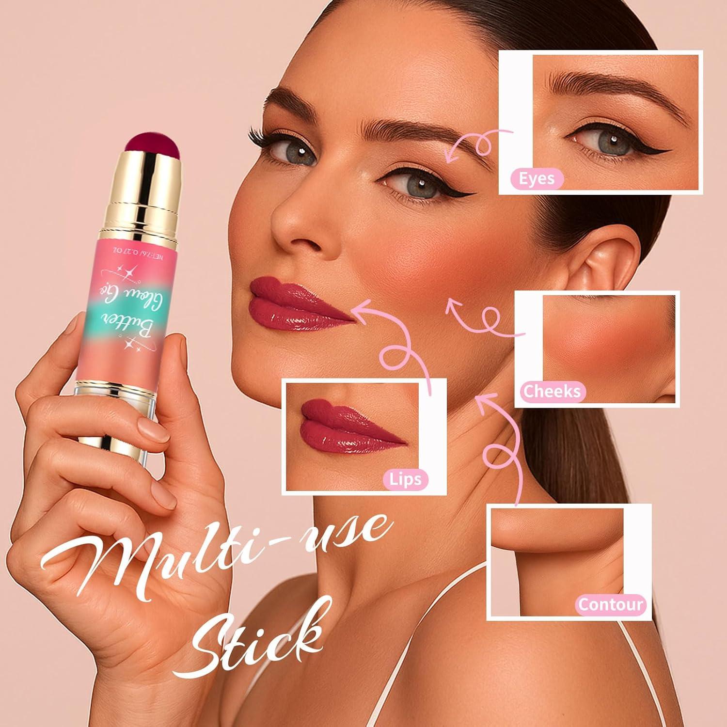 Paleta de Rubor y Bronceador SPRINGSKY 2 en 1 Cremosa Rosa Bronceado