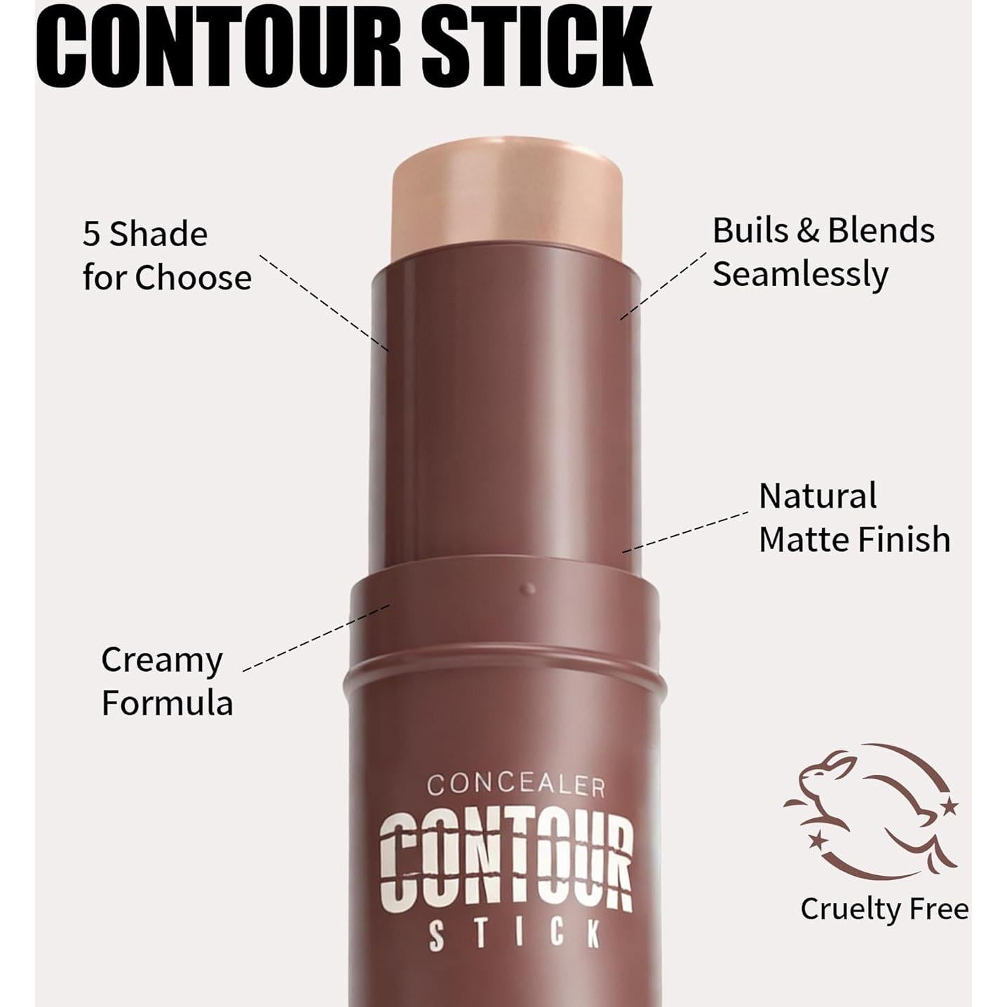 Stick de Contorno Crema QIC 09 Ámbar Textura Suave 32g