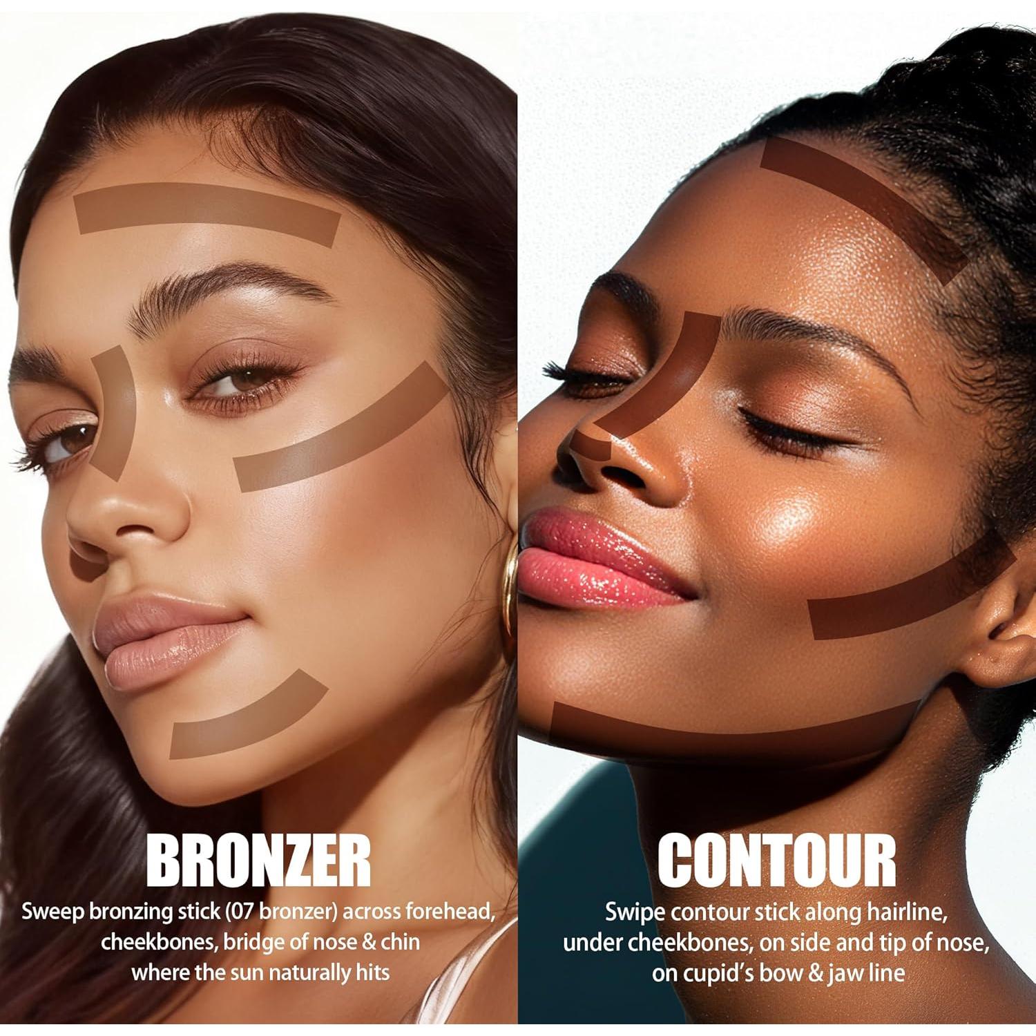 Stick de Contorno Crema QIC 09 Ámbar Textura Suave 32g