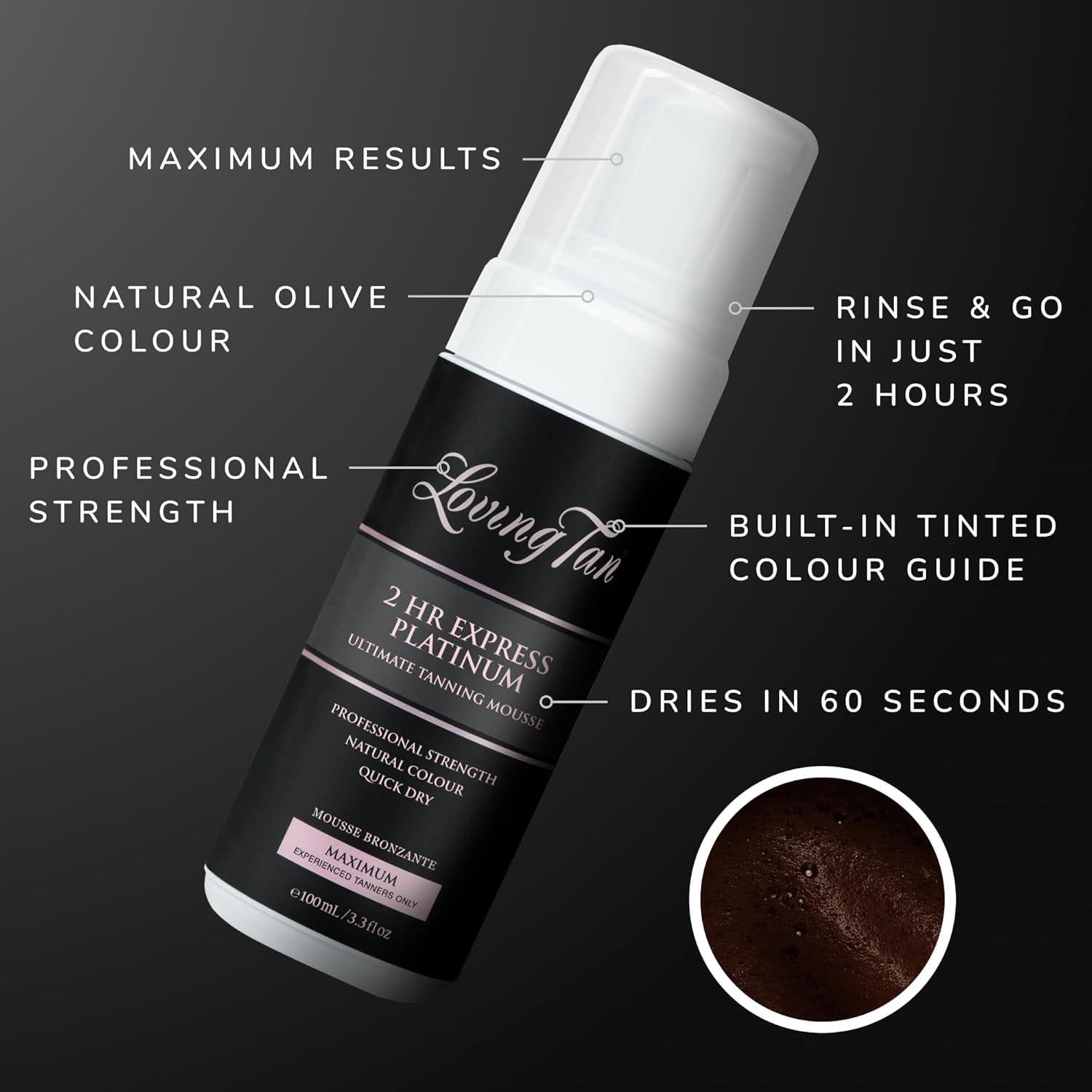 Autobronceador Loving Tan Platinum 2 HR Mousse 97 ml