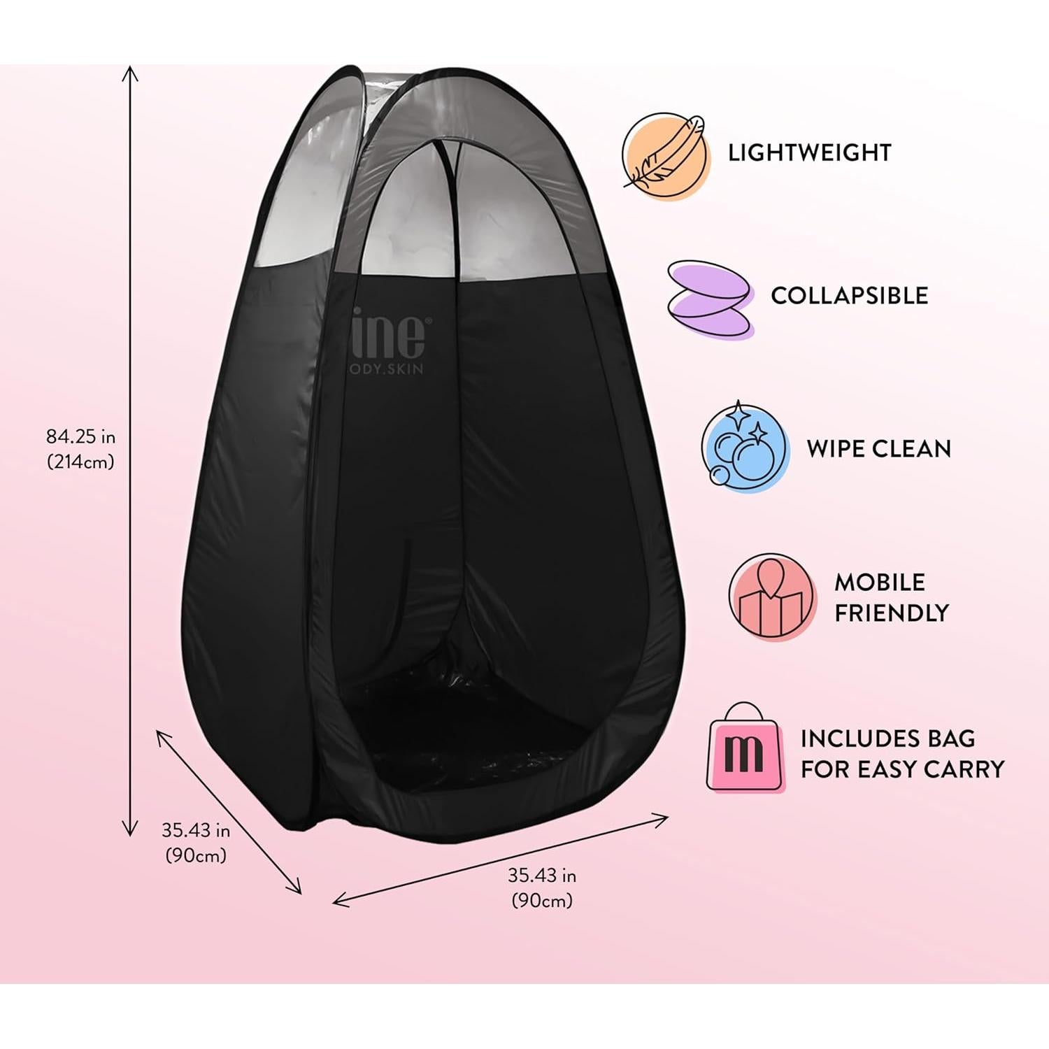 Carpa de Bronceado MineTan Plegable 119x119 cm - Profesional