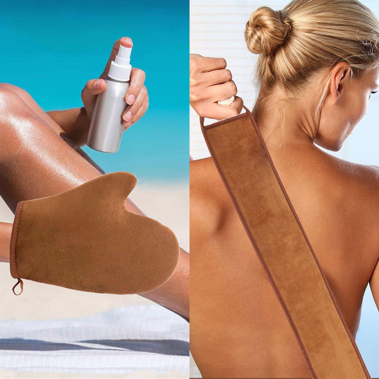 Kit de Bronceado Autonómico FUNAN 4 en 1 con Guante y Brocha