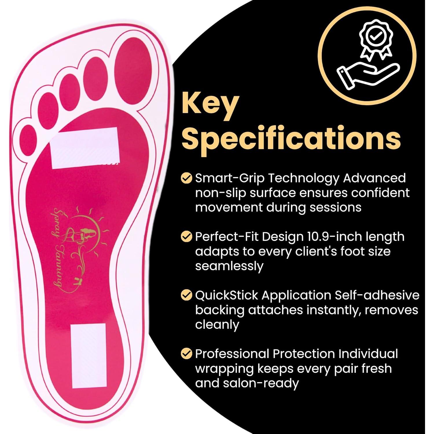 60 Pares Almohadillas Desechables Bronceado HeeStar Rosa 27.7cm