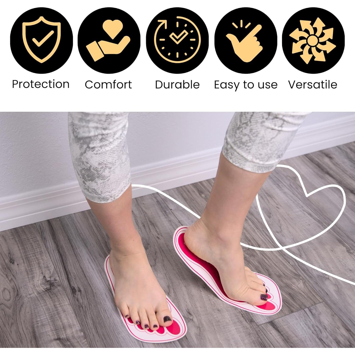 60 Pares Almohadillas Desechables Bronceado HeeStar Rosa 27.7cm