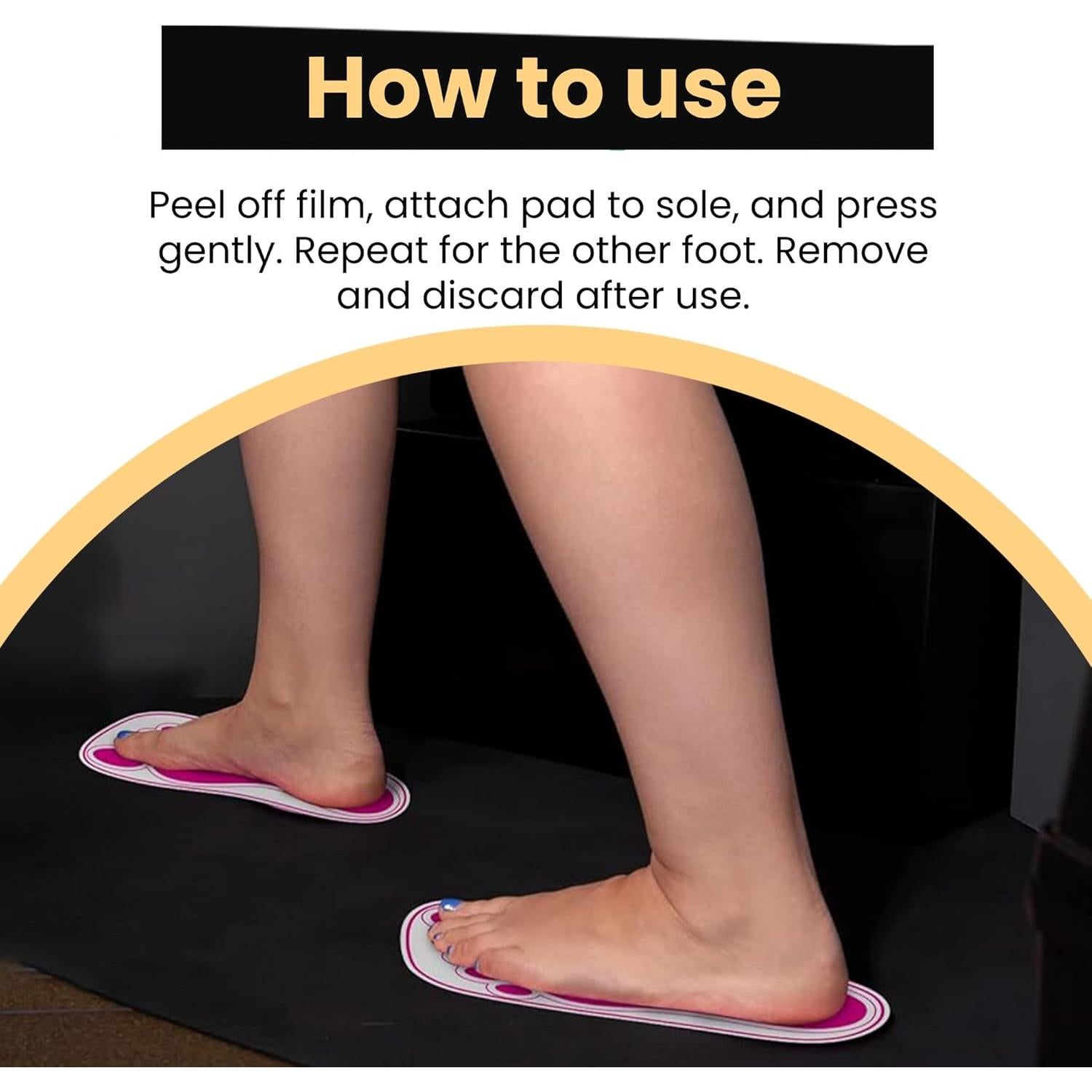 60 Pares Almohadillas Desechables Bronceado HeeStar Rosa 27.7cm