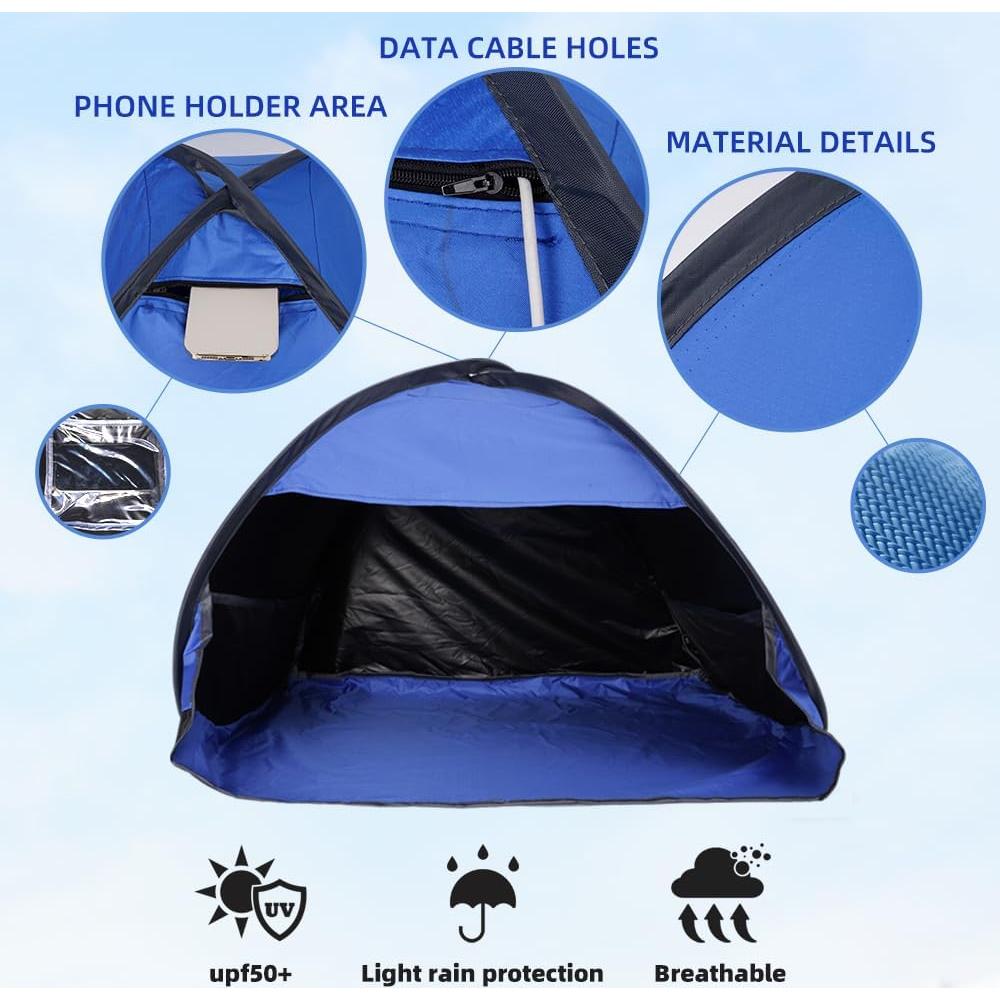 Tienda de Playa para Mascotas FACIOWN Azul 70x50x45 cm