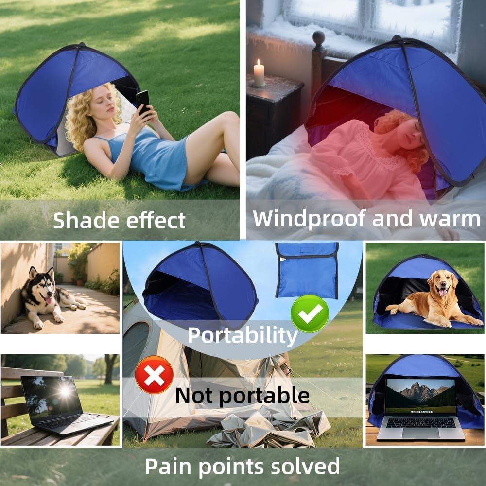 Tienda de Playa para Mascotas FACIOWN Azul 70x50x45 cm