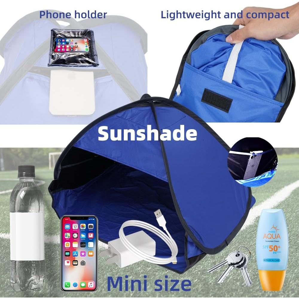 Tienda de Playa para Mascotas FACIOWN Azul 70x50x45 cm