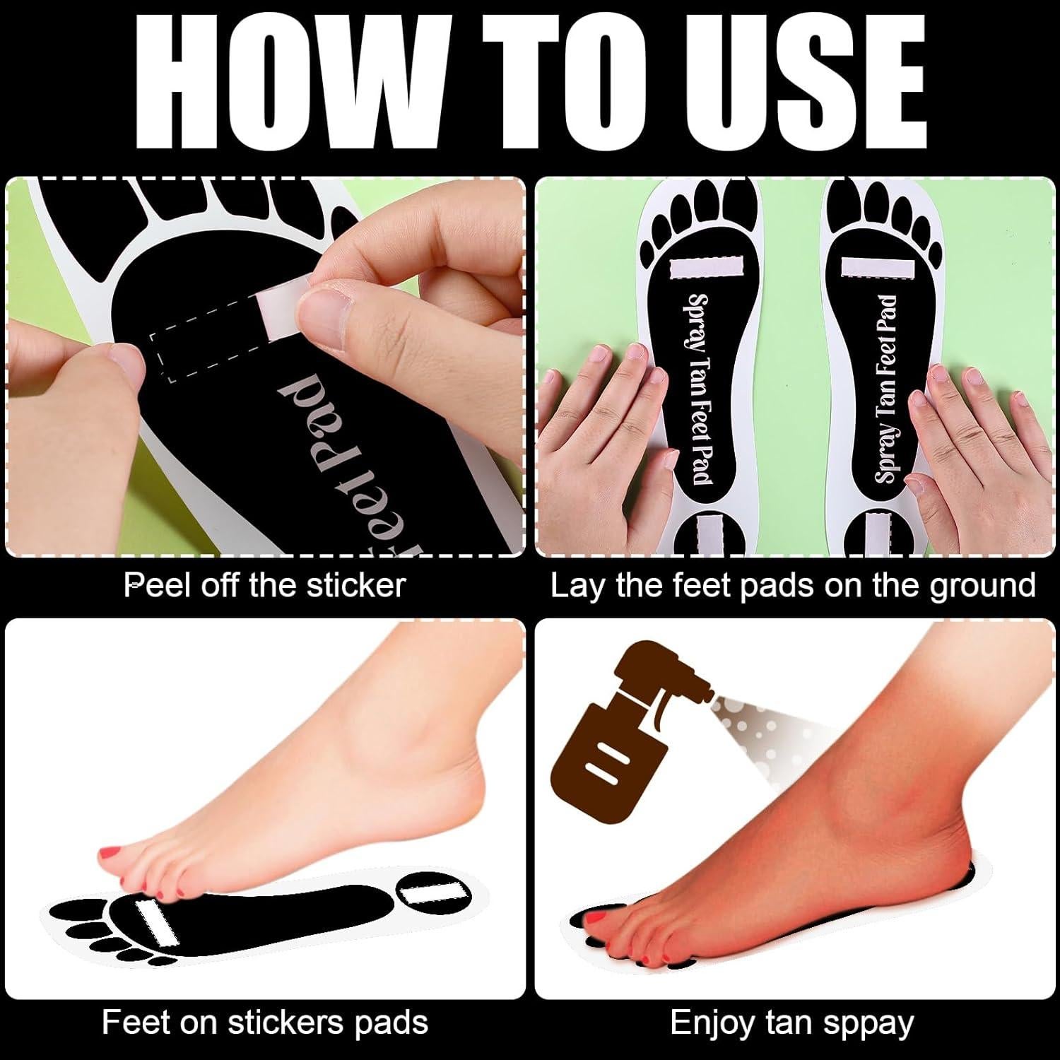 Almohadillas para Pies de Bronceado en Spray Nuenen - 120 Pares