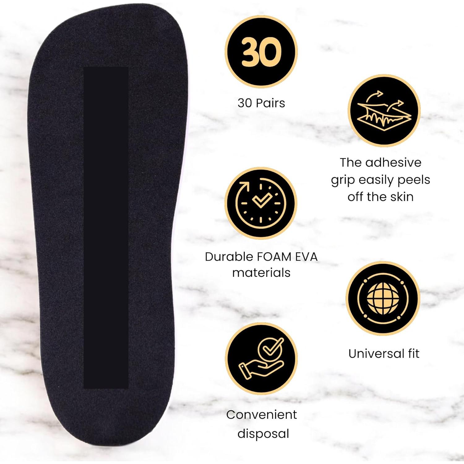 30 Pares Almohadillas Desechables KOBBTAN para Bronceado en Spray