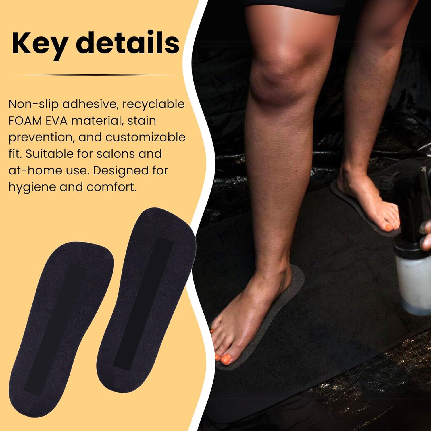 30 Pares Almohadillas Desechables KOBBTAN para Bronceado en Spray