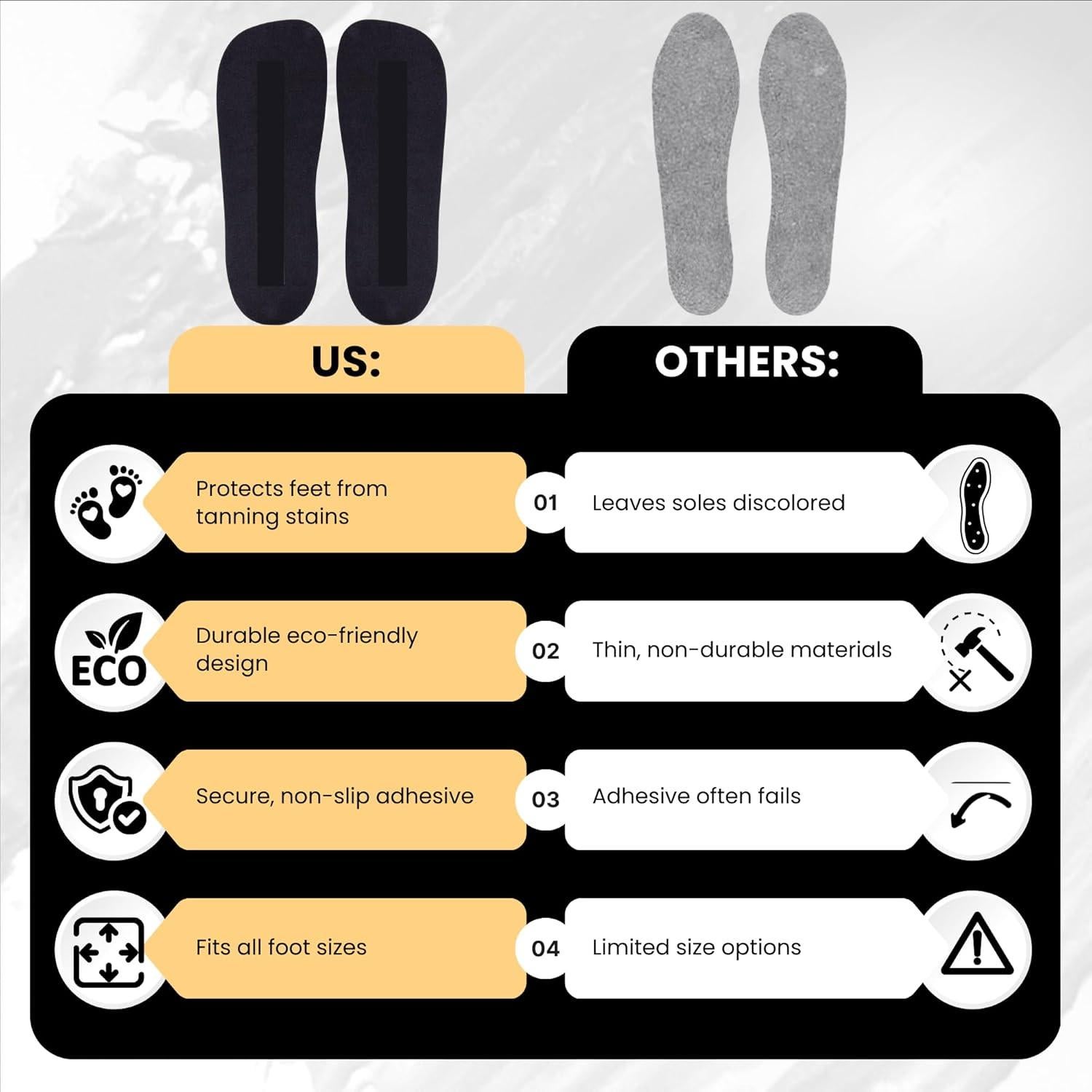 30 Pares Almohadillas Desechables KOBBTAN para Bronceado en Spray