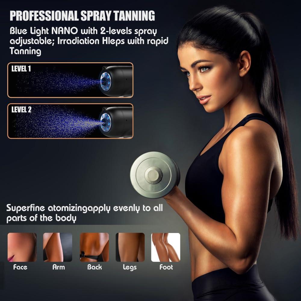 Máquina de Bronceado en Spray Inalámbrica KWAY 300ml Negro