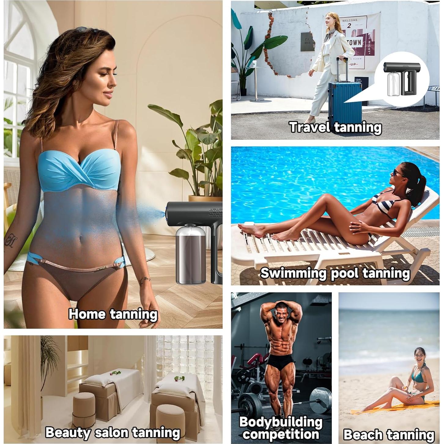 Máquina de Bronceado en Spray Inalámbrica Hoakya 250ml