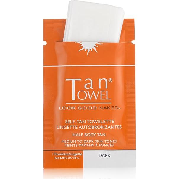 Toallitas bronceadoras TanTowel - Paquete de 10 unidades, Oscuro