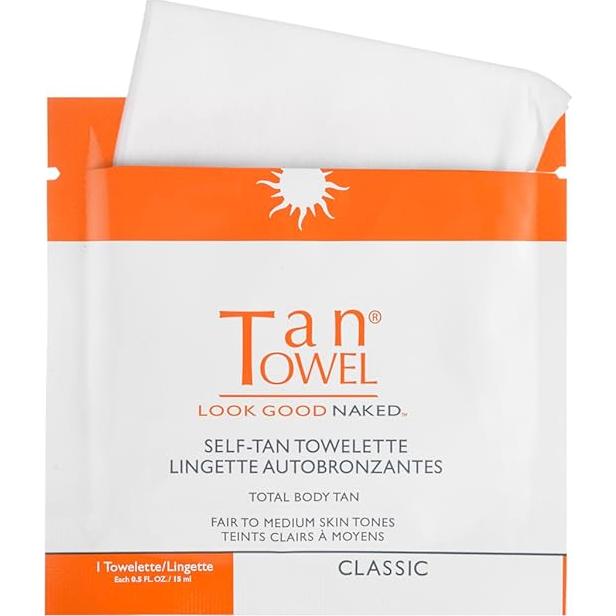 Toalla Bronceadora Clásica 5 Paquetes 15 ml Cada Una