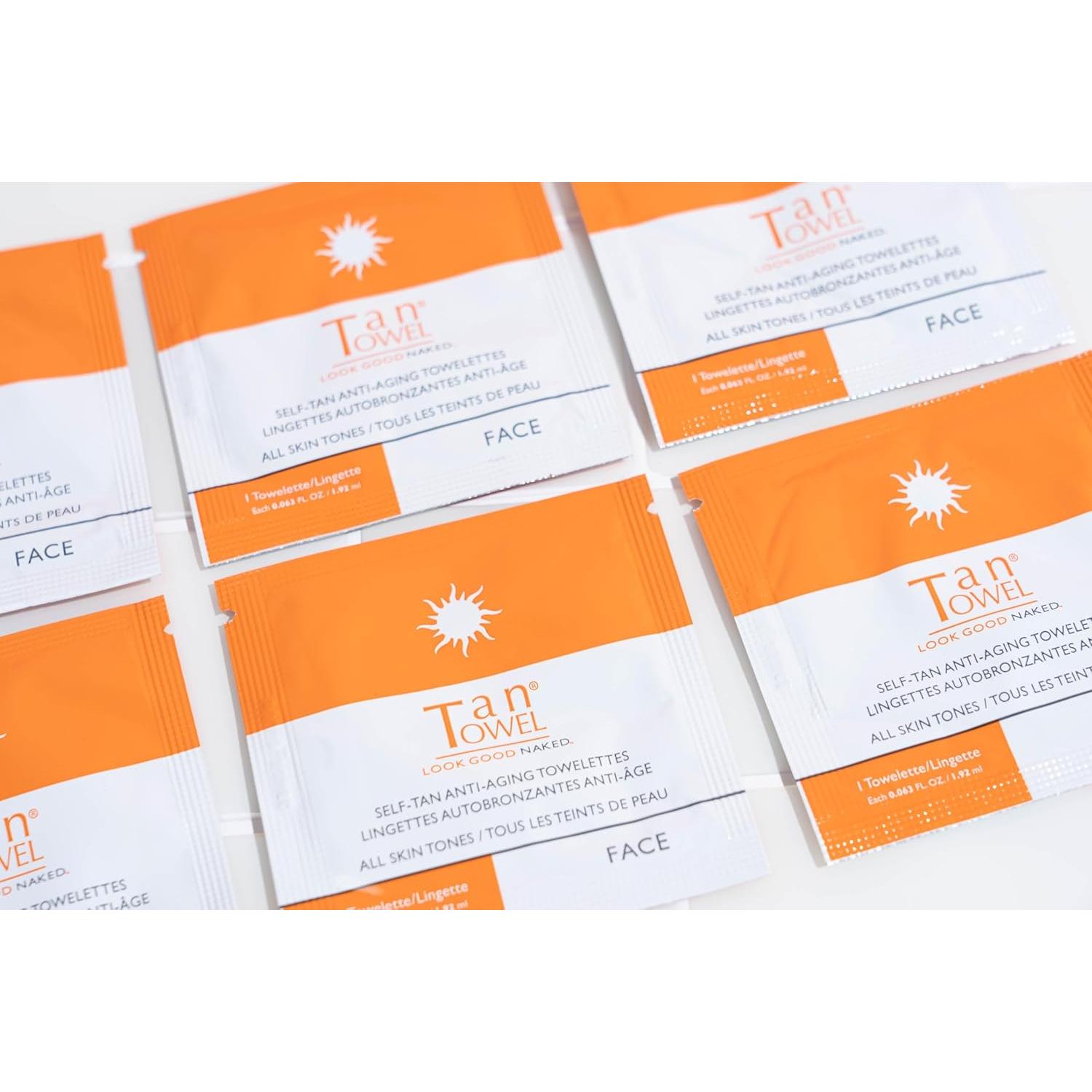 Toallitas de bronceado facial TanTowel - 15 unidades