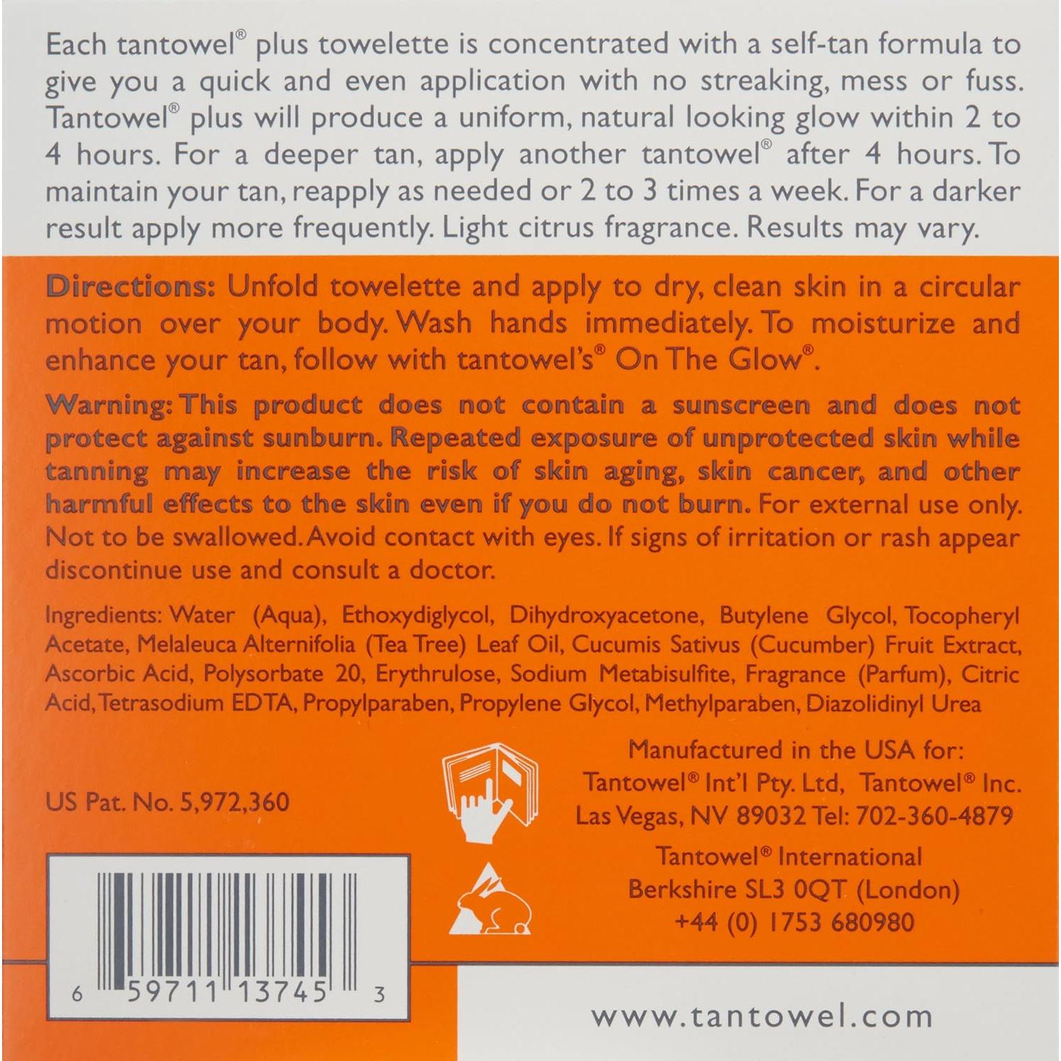 Crema Autobronceadora Tan Towel Cuerpo Completo Plus 340g