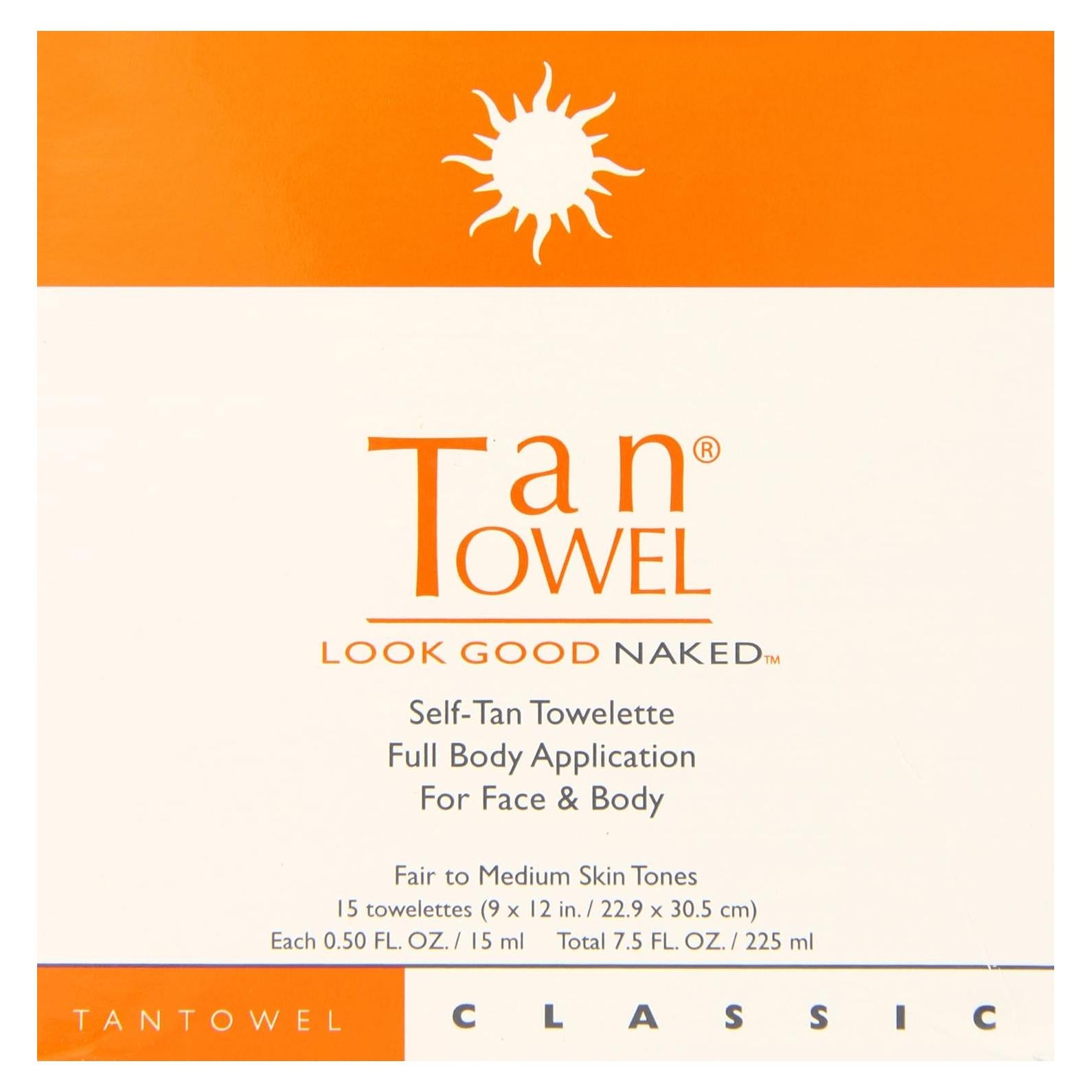 Crema Bronceadora Corporal Tan Towel 204g - Cuerpo Completo
