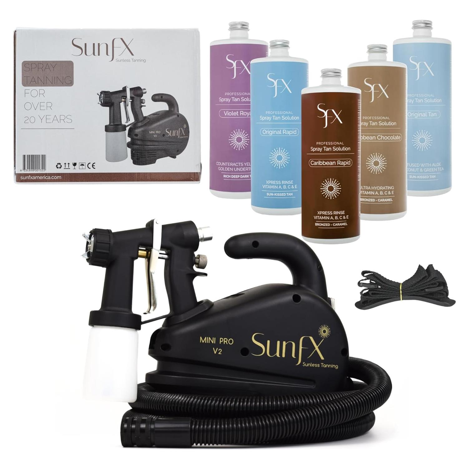 Sistema de bronceado SunFX Pro Mini V2 HVLP - Móvil/Salmón