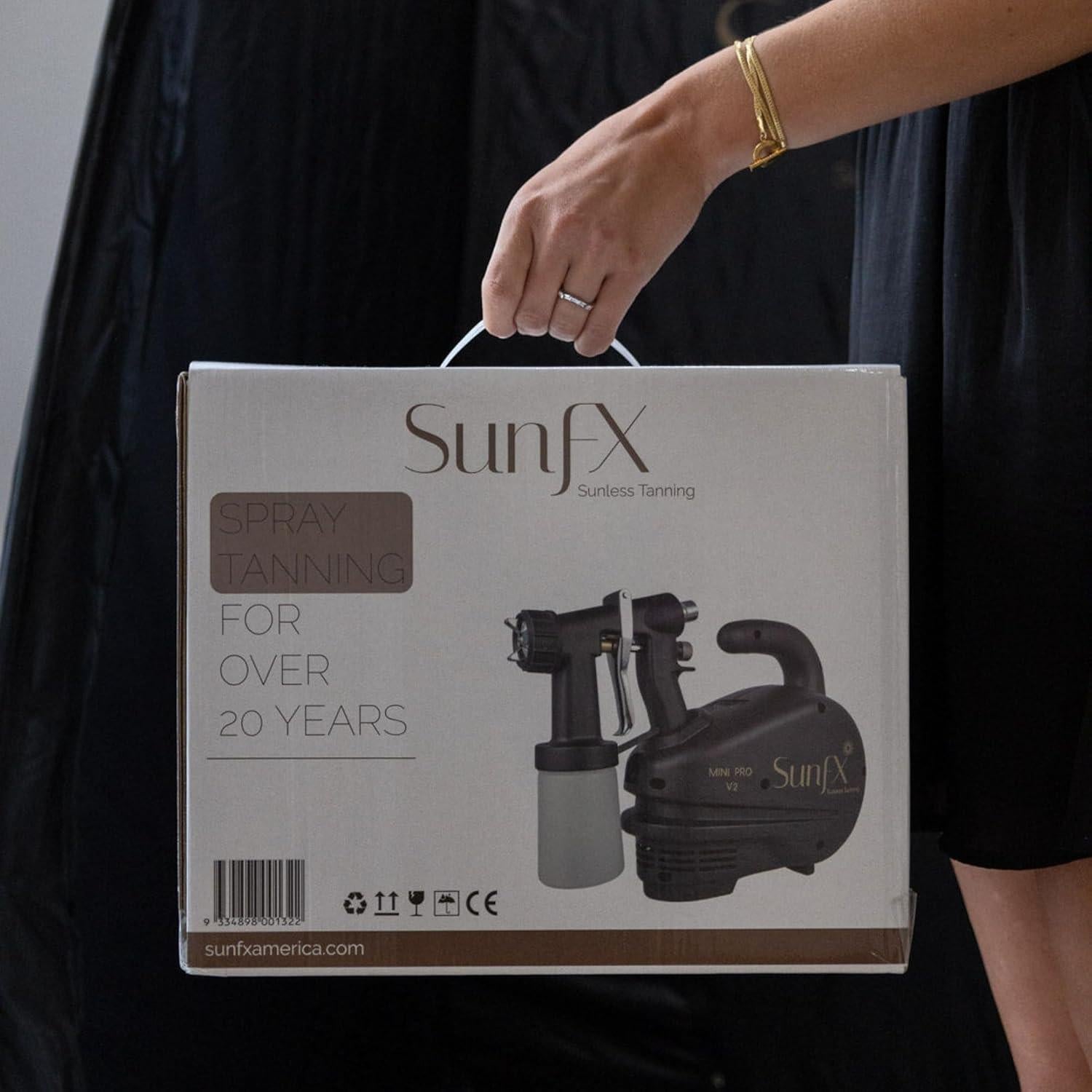 Sistema de bronceado SunFX Pro Mini V2 HVLP - Móvil/Salmón