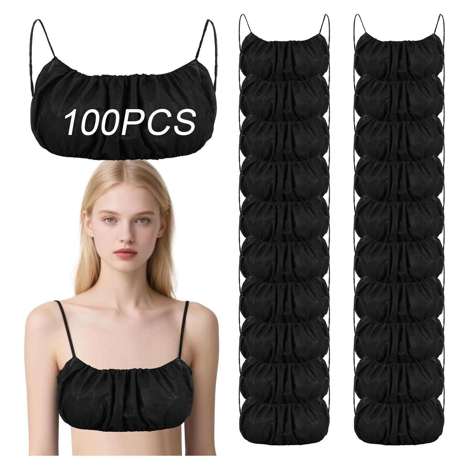 100 Sujetadores Desechables Mujeres Yuanan Talla Única Negro