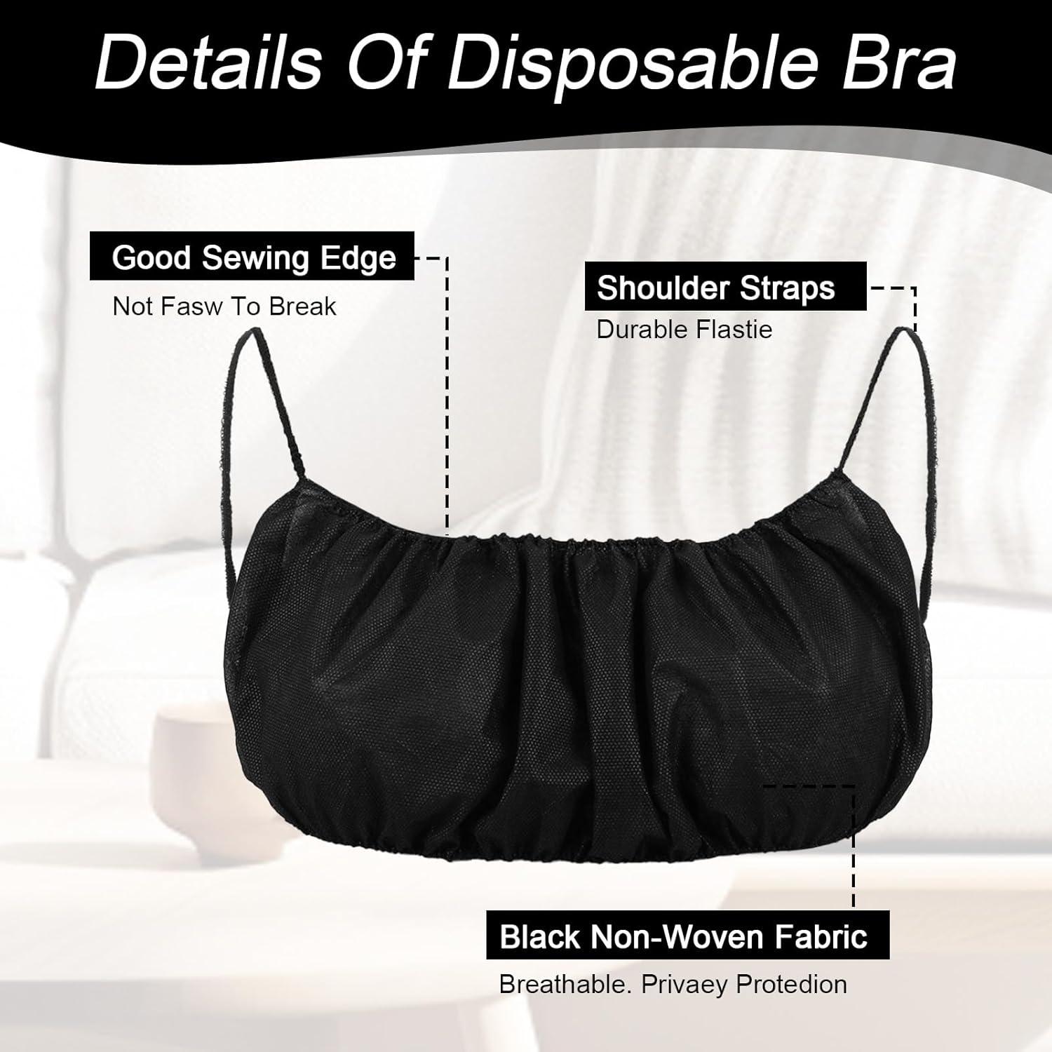 100 Sujetadores Desechables Mujeres Yuanan Talla Única Negro