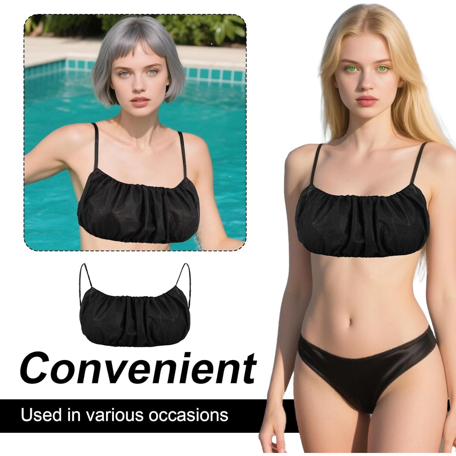 100 Sujetadores Desechables Mujeres Yuanan Talla Única Negro