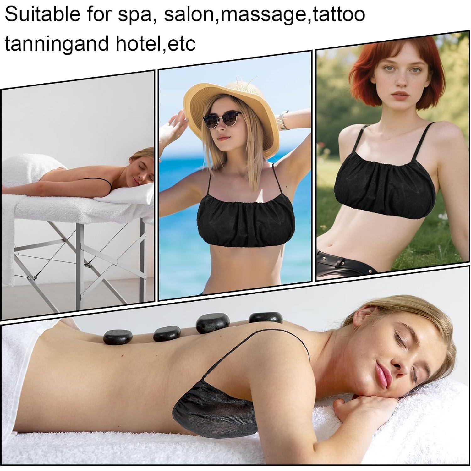 100 Sujetadores Desechables Mujeres Yuanan Talla Única Negro