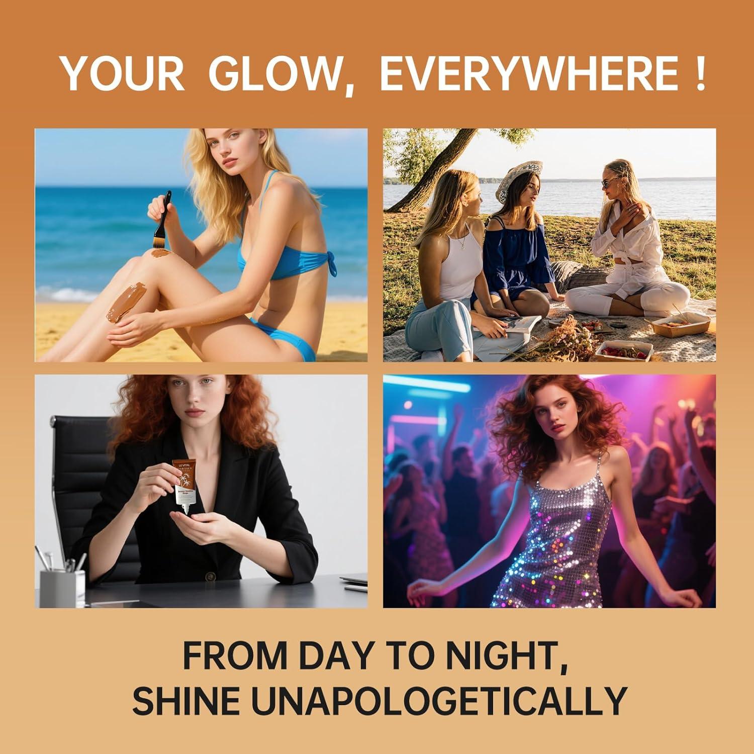 Le Vital Gel Autobronceador Instantáneo 48g - Brillo Natural