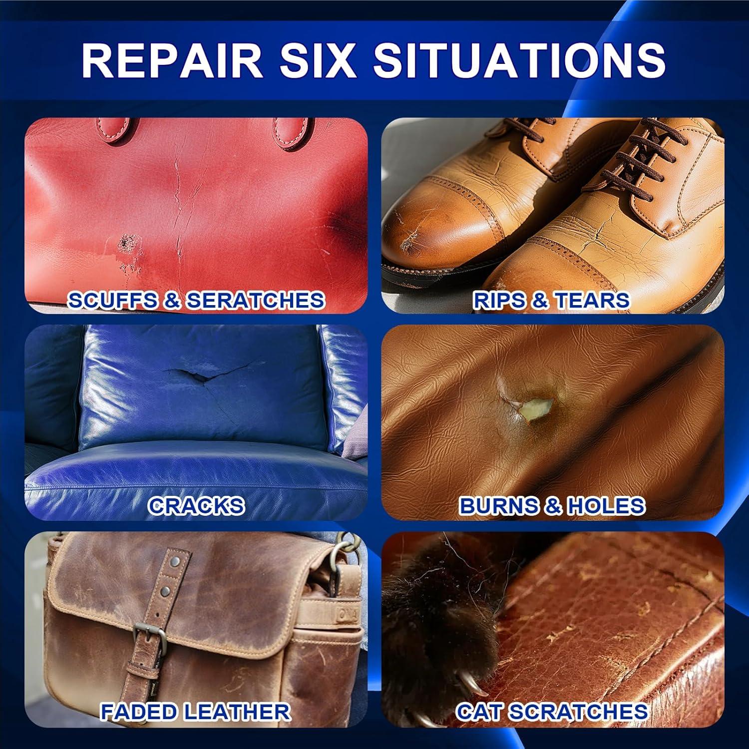 Kit de Reparación de Cuero TOMBARINGR - 10 Colores, 280g