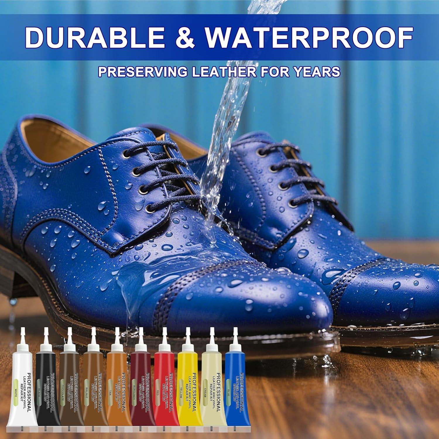 Kit de Reparación de Cuero TOMBARINGR - 10 Colores, 280g