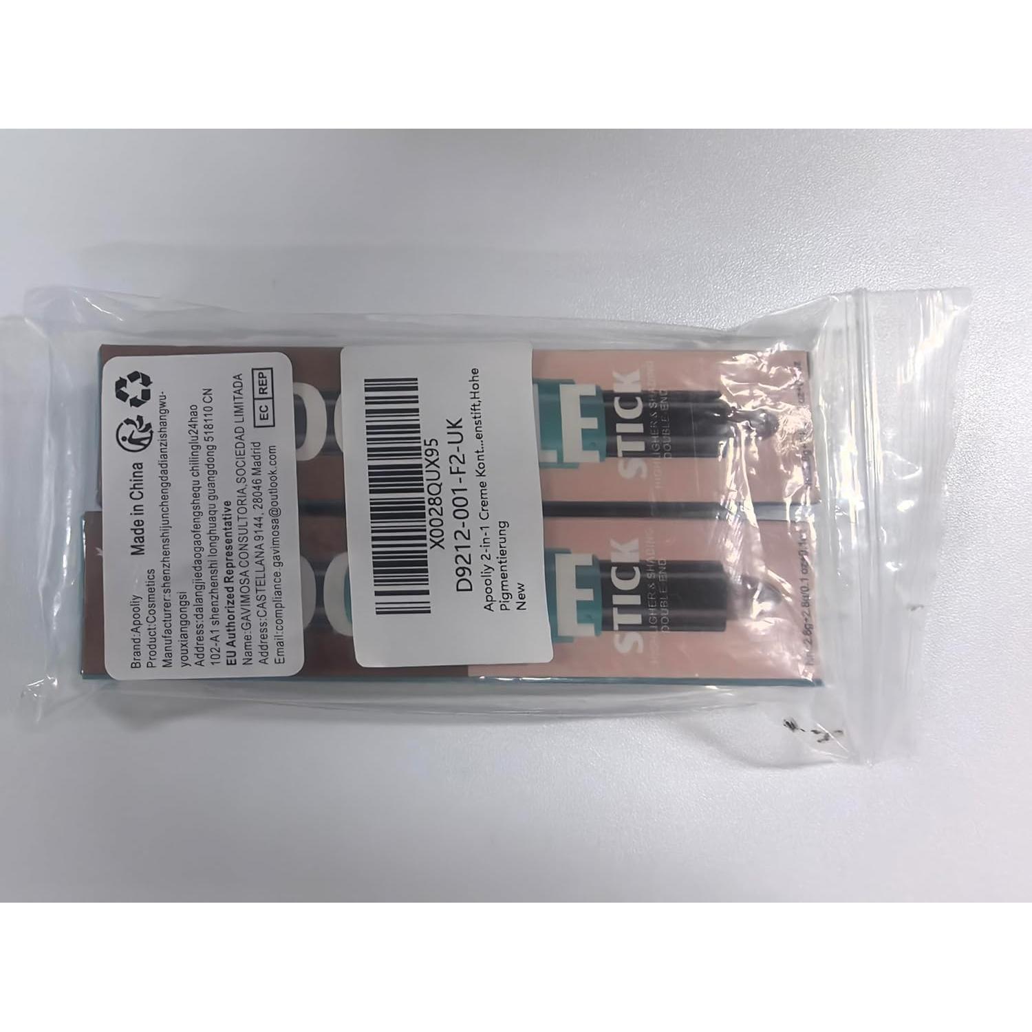 Palitos de Contorno e Iluminador 2-en-1 Shenzhenshi 5.1g