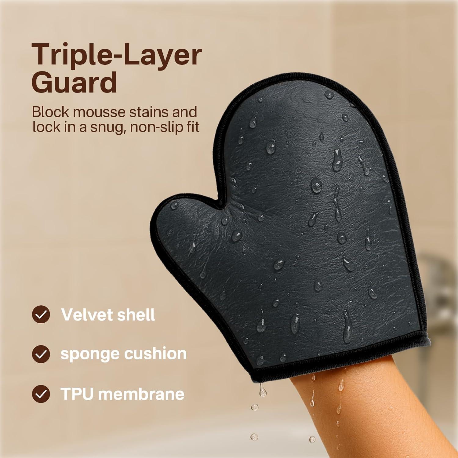 Kit de Aplicador de Bronceado Sin Sol Originbuty 4 Piezas