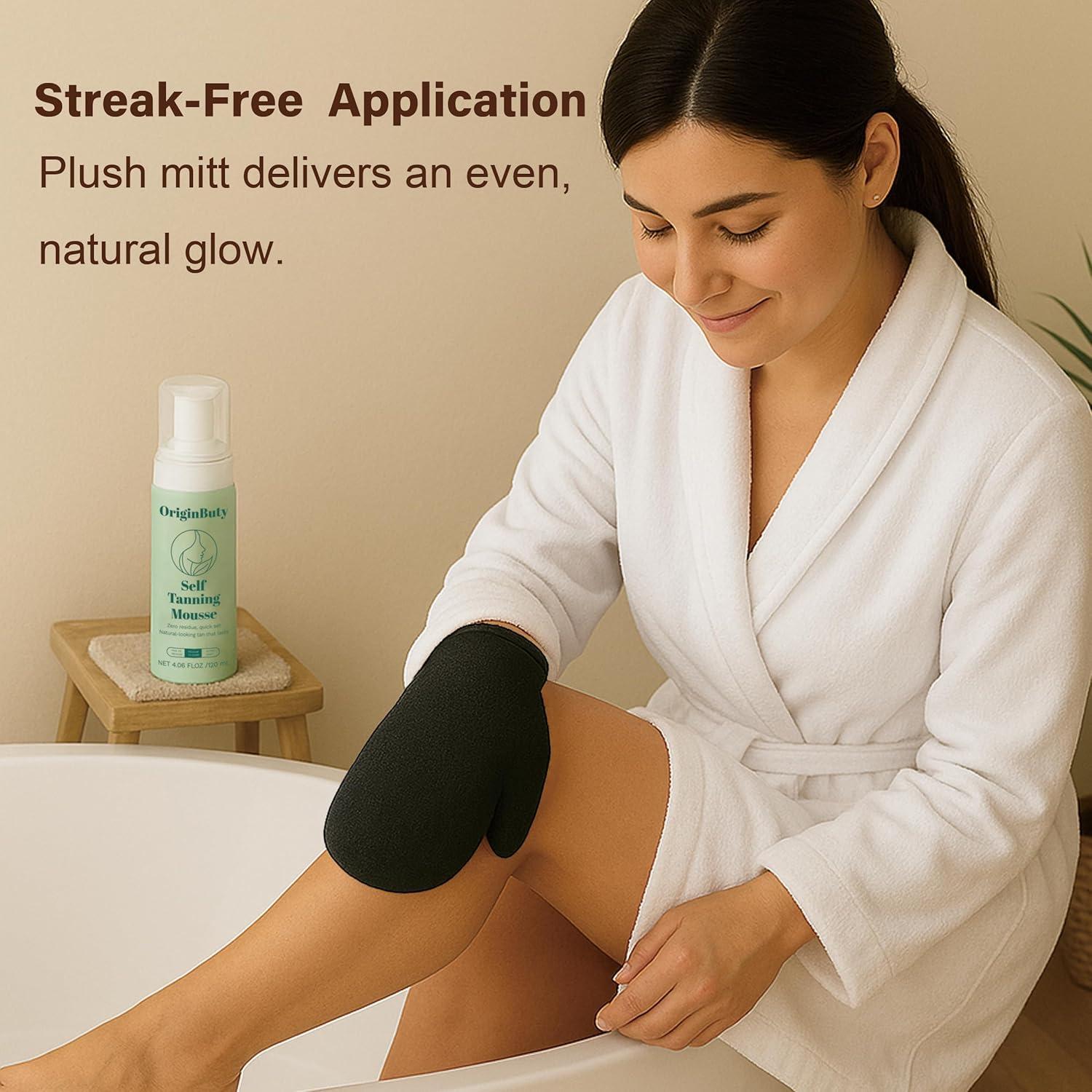 Kit de Aplicador de Bronceado Sin Sol Originbuty 4 Piezas