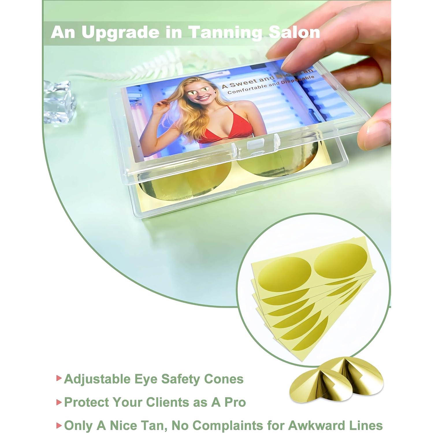 Pegatinas Transparentes Oculares Arthaxi 50 Pares Dorado