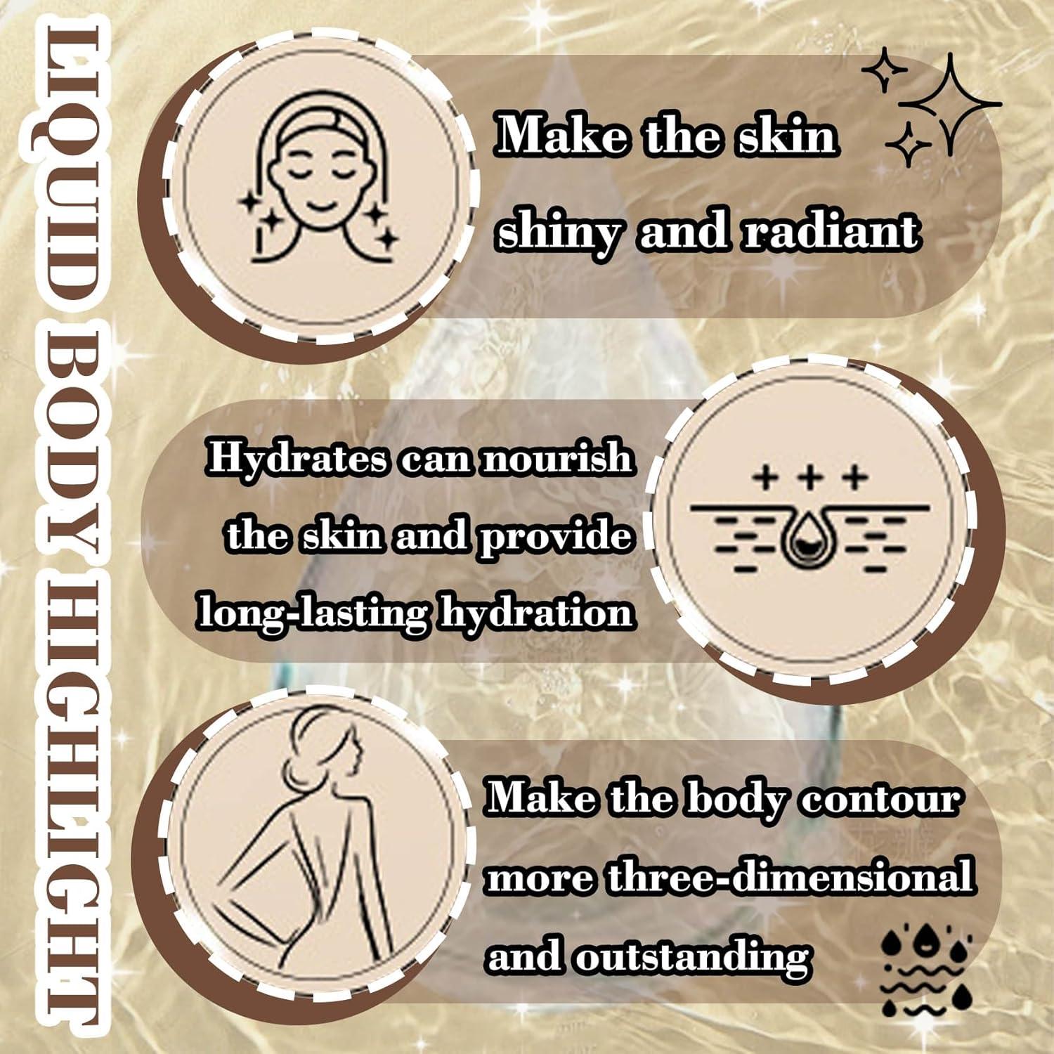 Aceite Corporal Brillante LJYBoBin con Brocha 271g