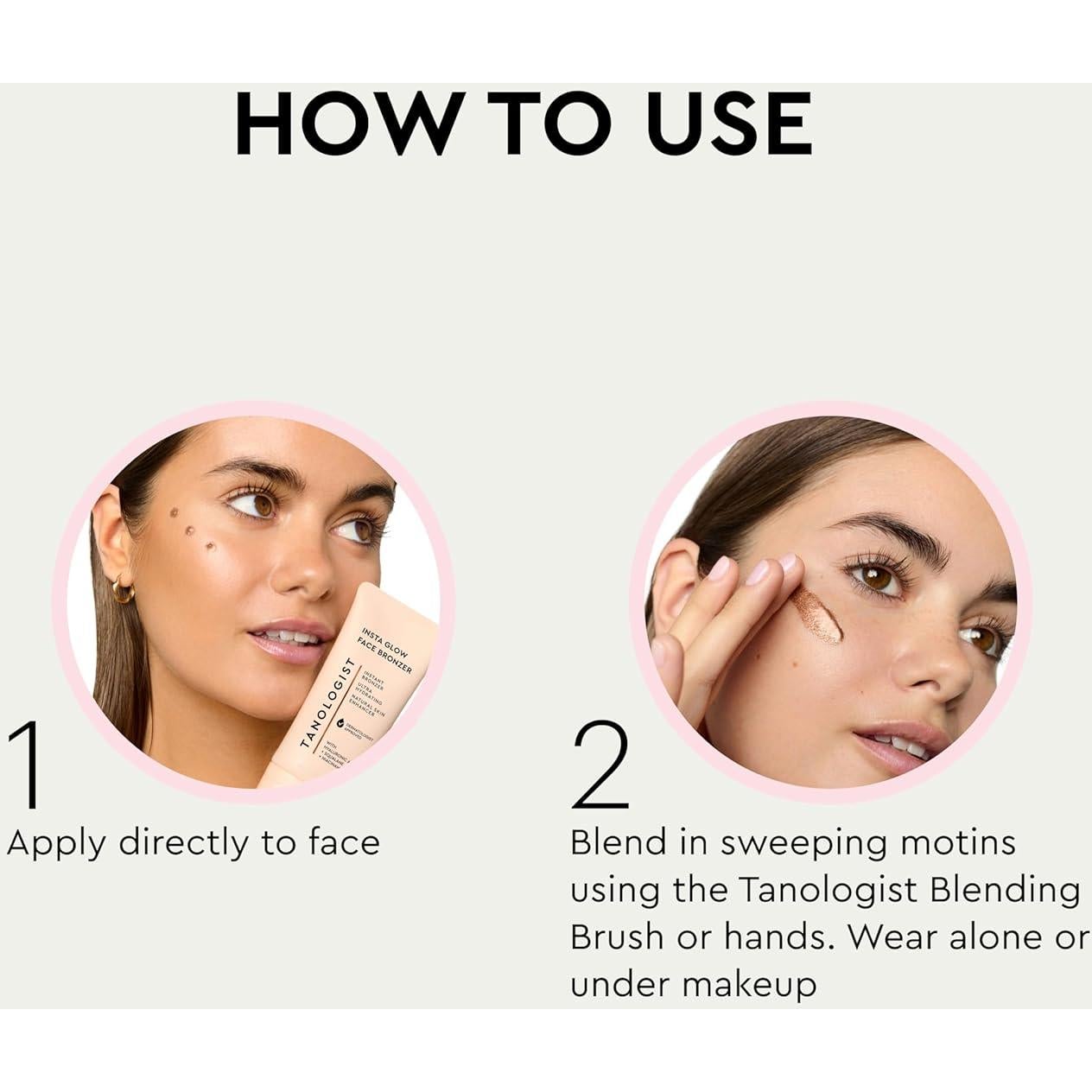 Bronceador Facial Tanologist Insta Glow 60 ml - Vegano e Hidratante