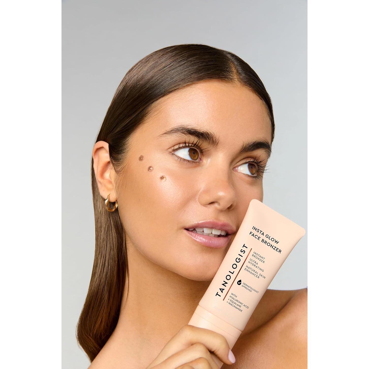 Bronceador Facial Tanologist Insta Glow 60 ml - Vegano e Hidratante