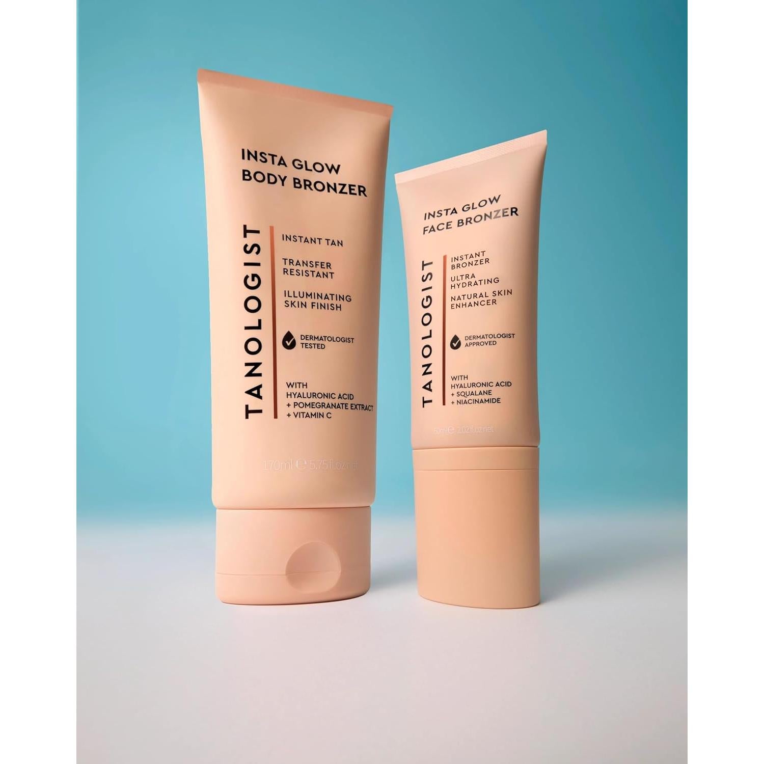 Bronceador Facial Tanologist Insta Glow 60 ml - Vegano e Hidratante