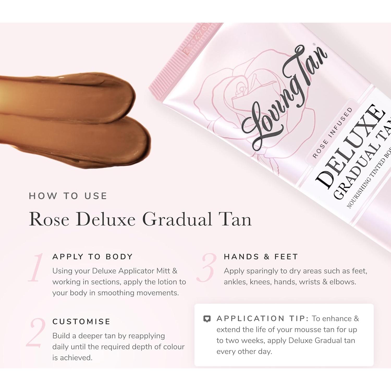 Loving Tan Loción Bronceadora Gradual 100ml - Aroma a Rosa