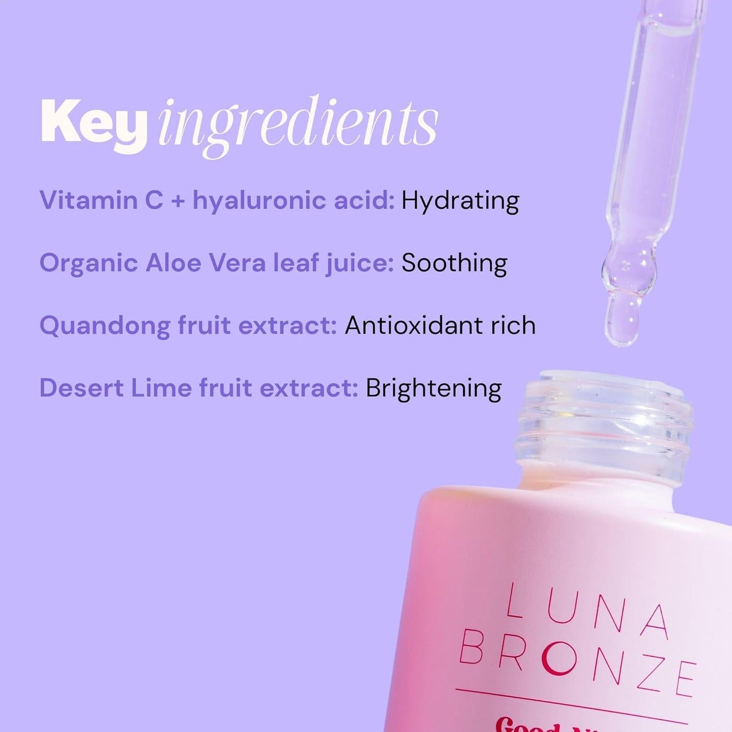 Gotas Bronceadoras Luna Bronze 30ml | Suero Hidratante Noche