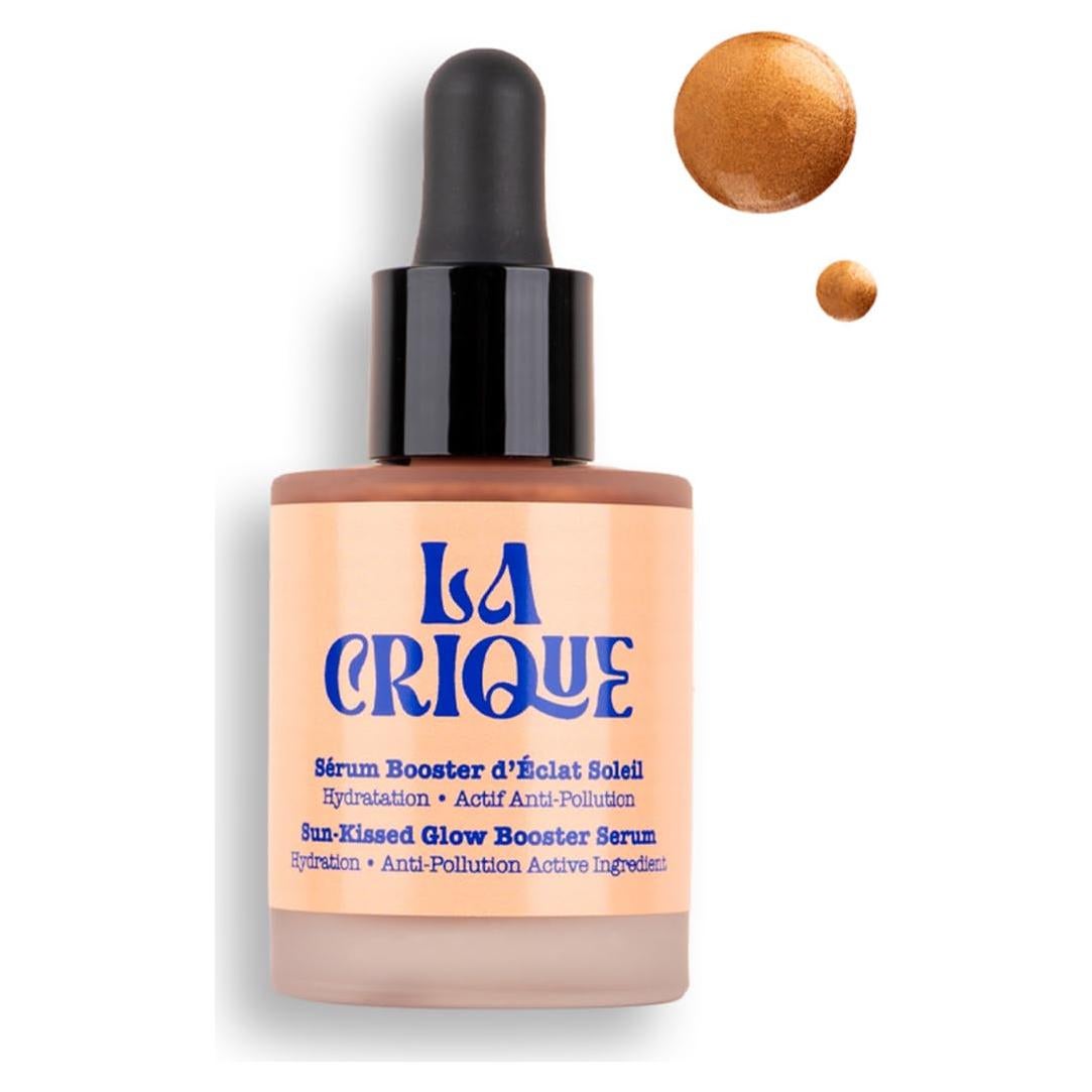 Suero Facial Bronceador La Crique 29.57 ml - Hidratante con Ácido Hialurónico